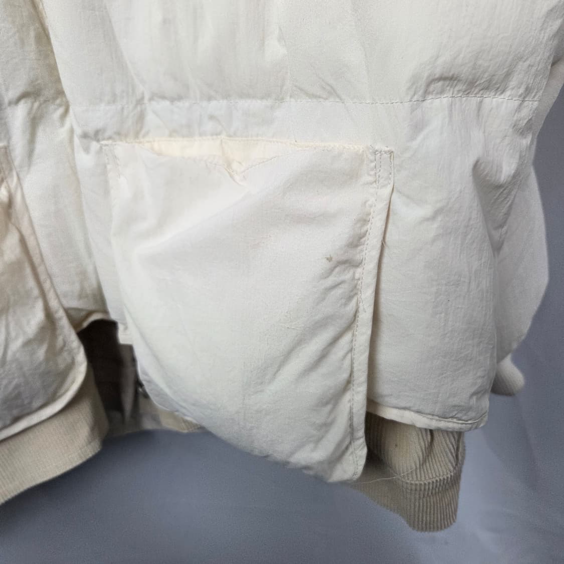 F(126) / 육육걸즈 / 골덴 셔츠 레이어드 패딩  상품이미지4