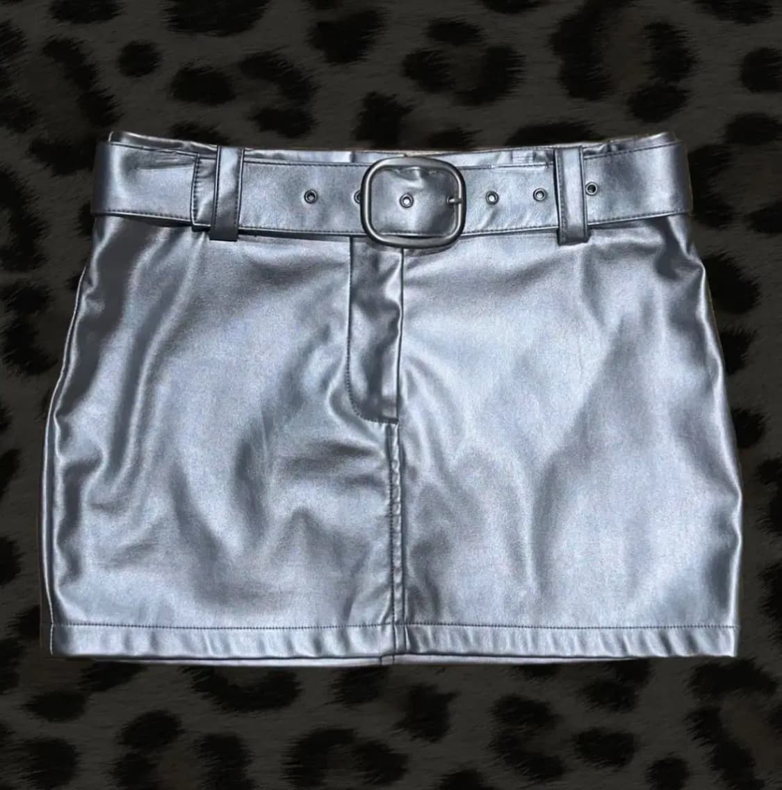 Iamgia 아이엠지아 실버 미니 스커트 갸루 섹시 글램 상품이미지1