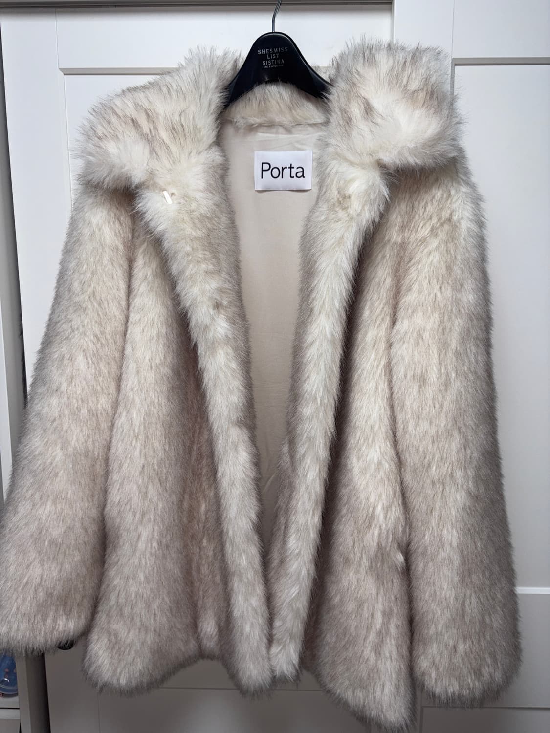 더포르타 소프트 퍼자켓 아이보리 상품이미지3