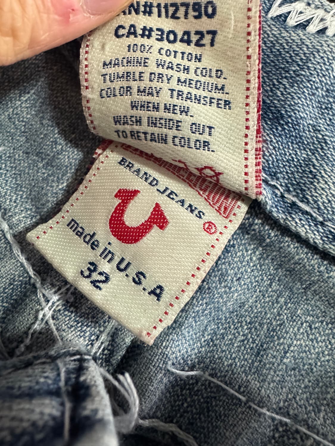 트루릴리전 부츠컷 빈티지 워싱 플레어 데님팬츠 32 상품이미지4