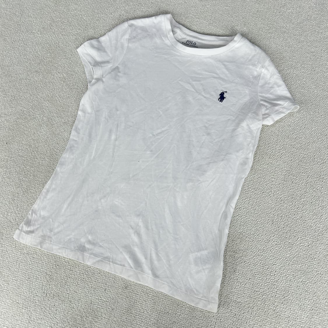 폴로 랄프로렌 반팔 티셔츠 화이트 s 상품이미지1