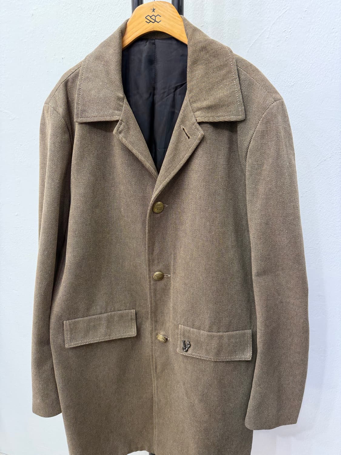 정품) 베르사체 남성 브라운 더블 브레스트 자켓 52(110) 상품이미지2