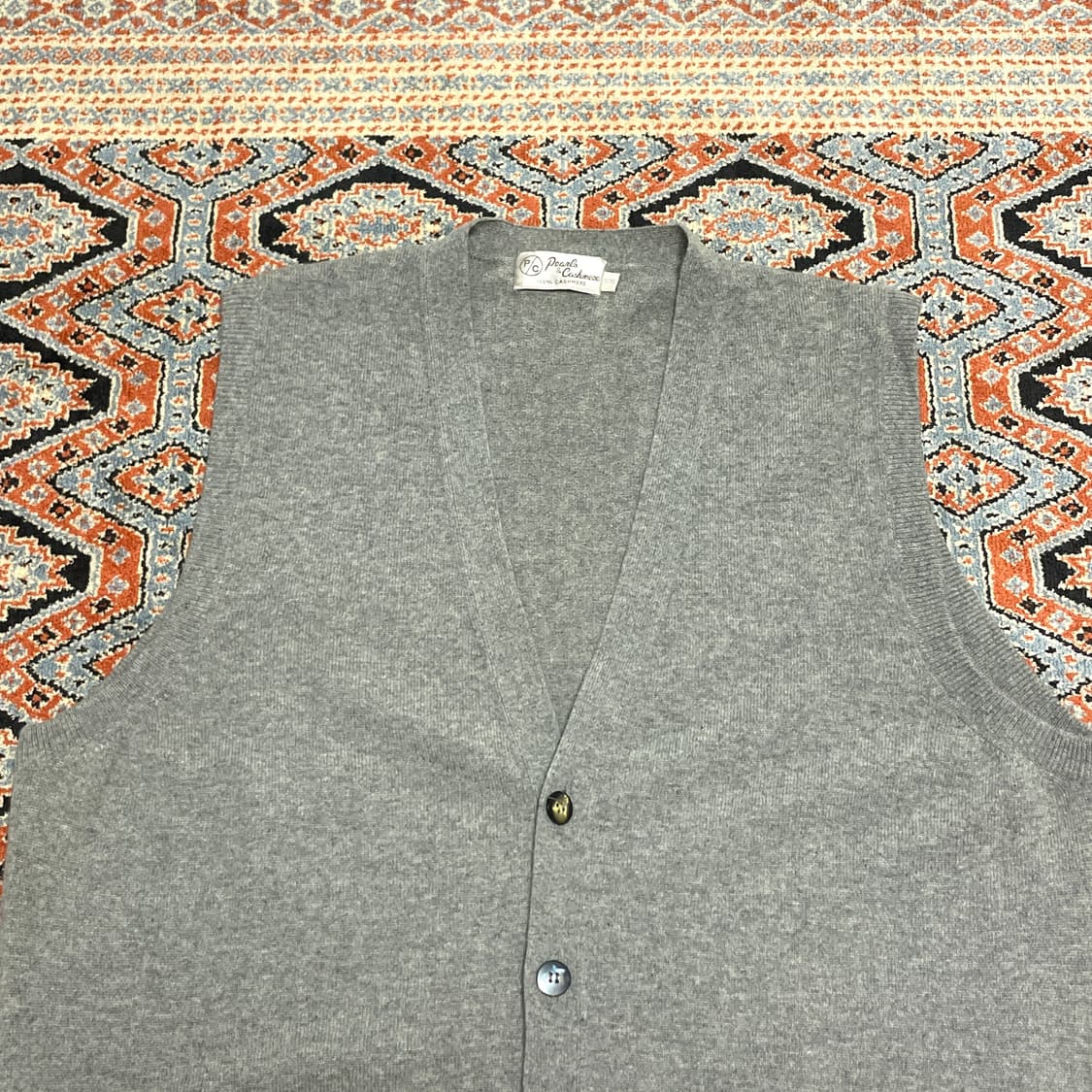 펄스앤캐시미어 그레이 니트조끼 남성XXL 상품이미지2