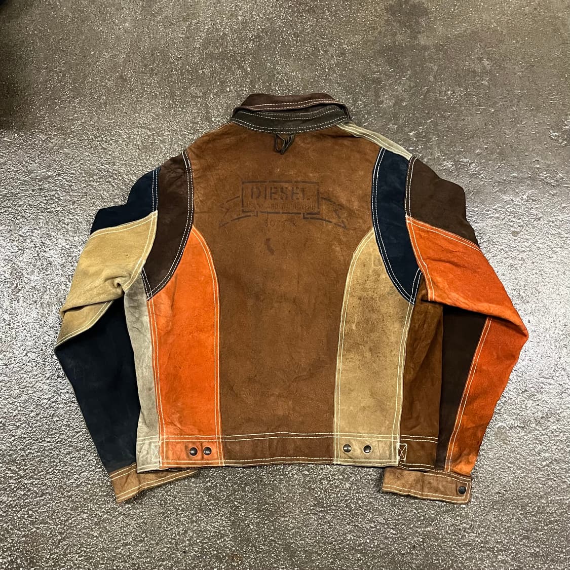 90s Diesel 리버시블 스웨이드 트러커 자켓 (105) 상품이미지3