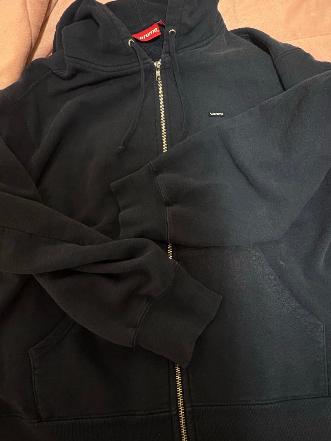 슈프림 후드집업 네이비 미디엄  상품이미지5