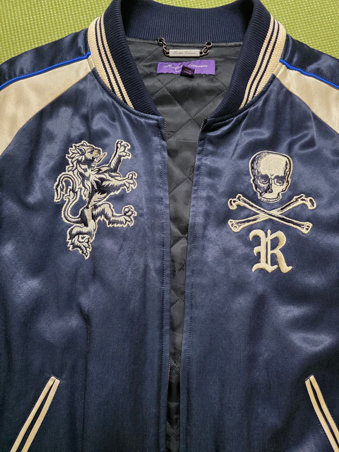 폴로 랄프로렌 퍼플라벨  RRL / 자수 스카잔 바시티 자켓 상품이미지2