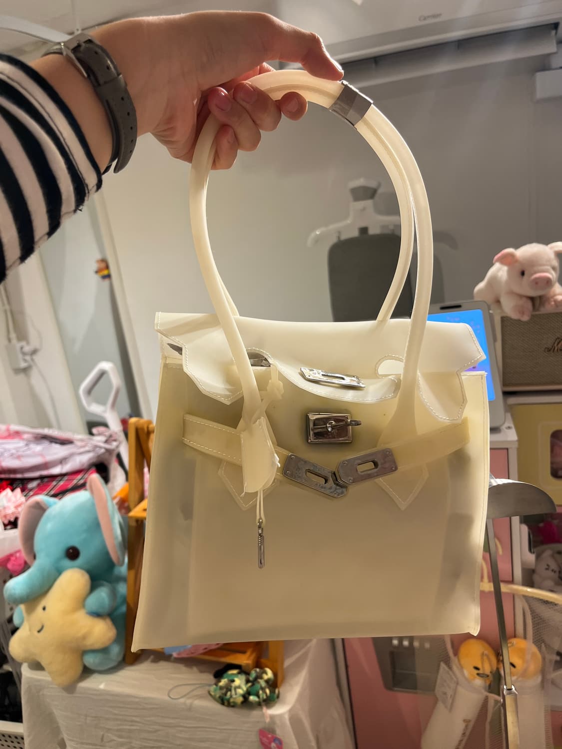 미니 젤리버킨 - 화이트 🫶🏻 상품이미지3