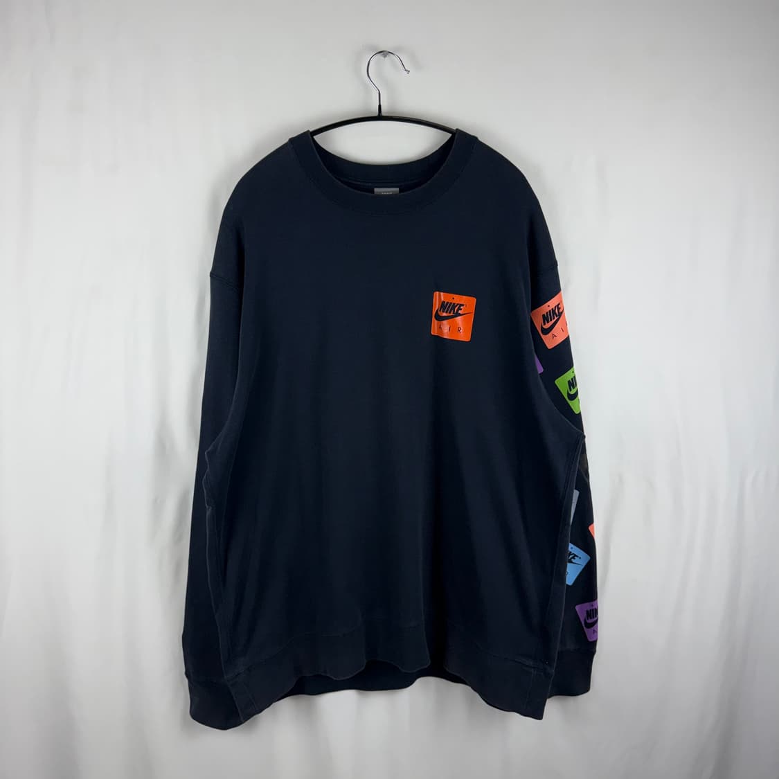 (무료배송)XL) 나이키 NSW 행 택 맨투맨 네이비 상품이미지2