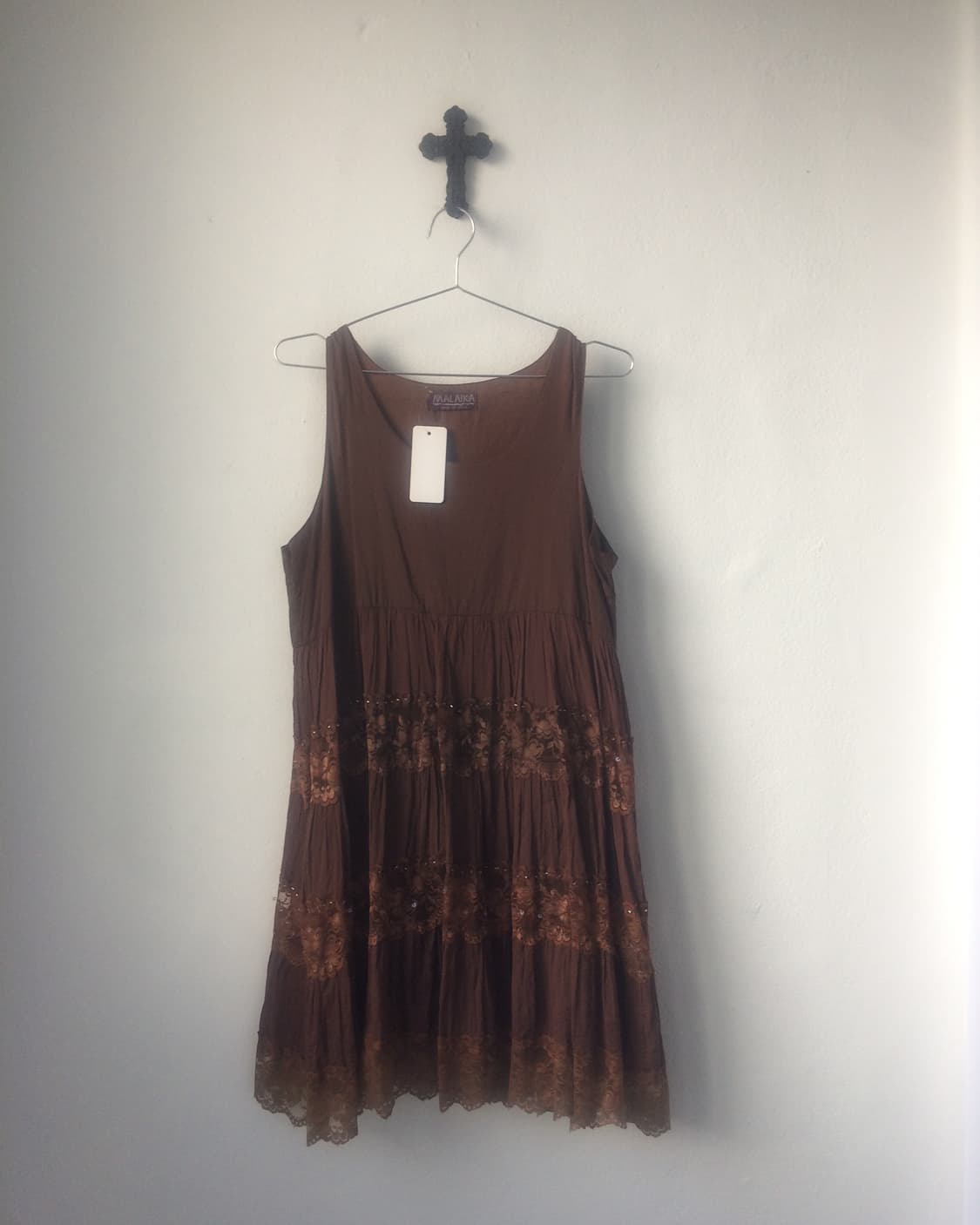 Lace layer point sleeveless onepiece 상품이미지1