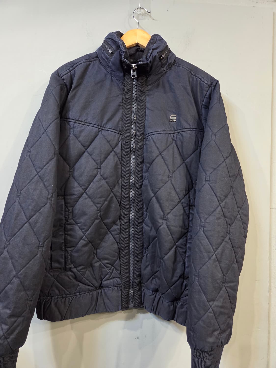 G-Star RAW 퀼팅 봄버 자켓 블랙(M) 상품이미지1