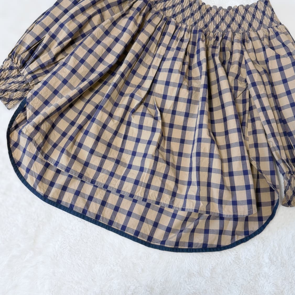 YORI 라떼갸루 모리걸 하구미 스즈코 어항 오프숄더 피크닉 블라우스 상품이미지3