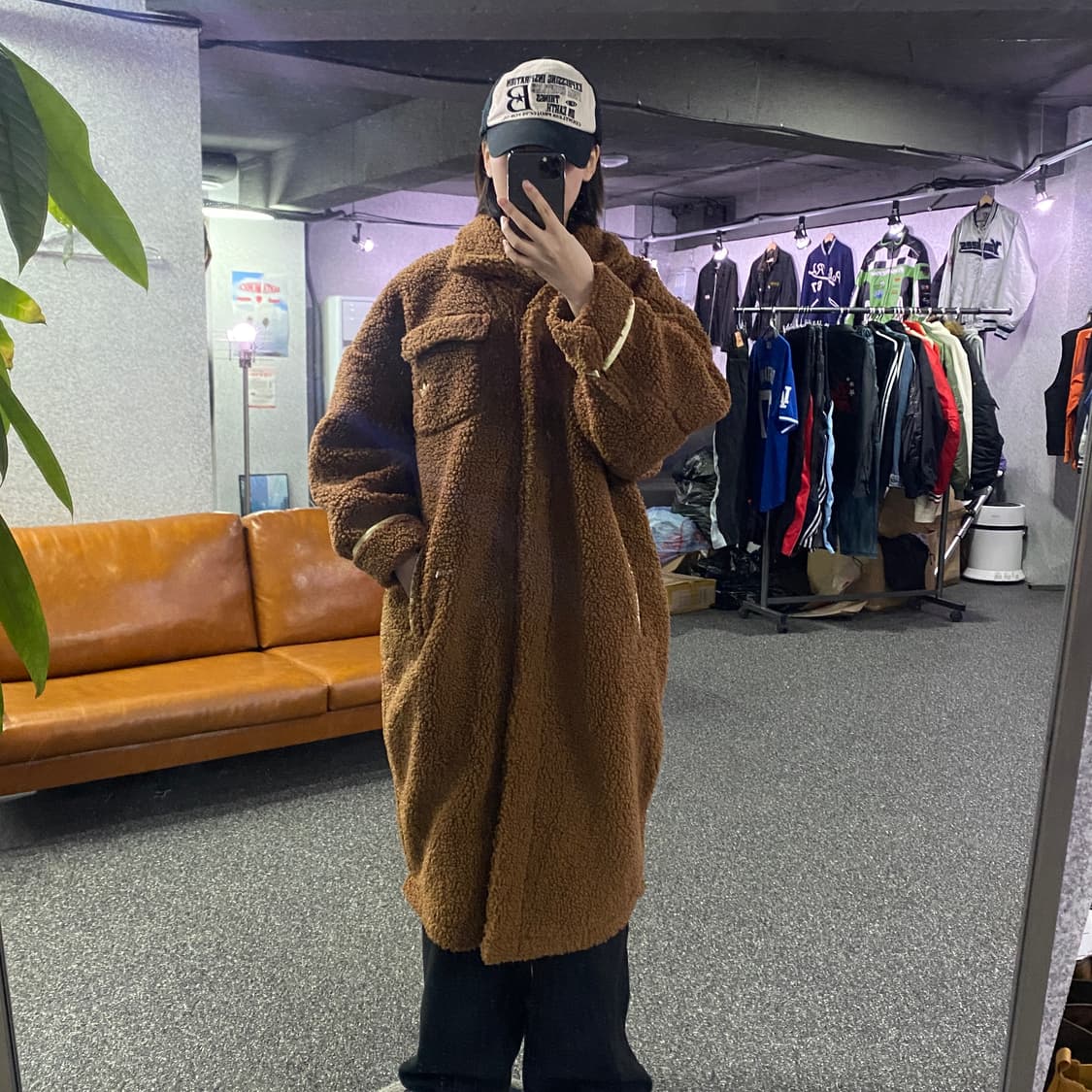 아디다스 오리지널 롱 쉐르파 코트 B3004 상품이미지1