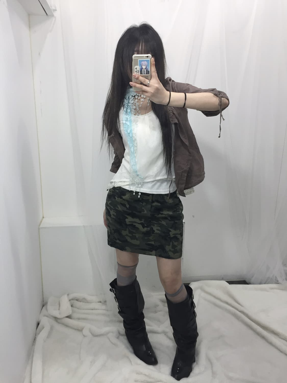 🪽데일리 카모 브라운 모리 세트🪽 상품이미지2