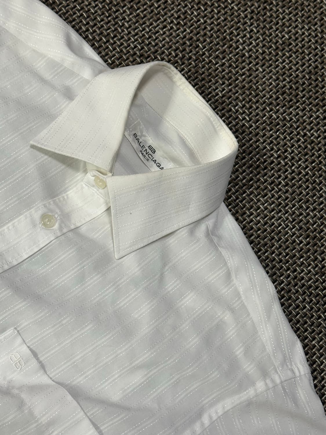 발렌시아가 구형 스트라이프 셔츠 상품이미지1