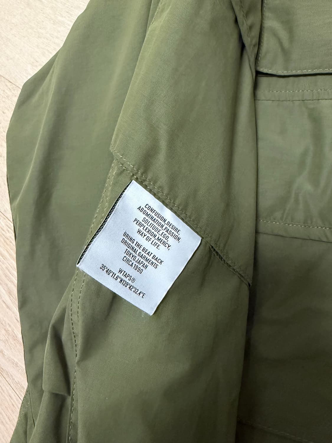 WTAPS 더블탭스 모듈라 자켓 XL 사이즈 팝니다 상품이미지2