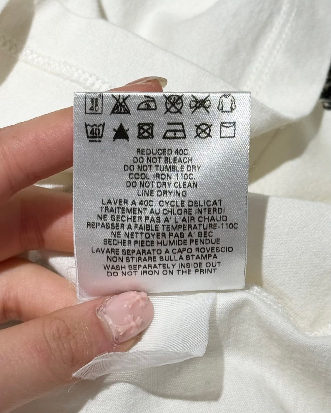 알렉산더 맥퀸 아이보리 체인 프린트 롱 슬리브 상품이미지9