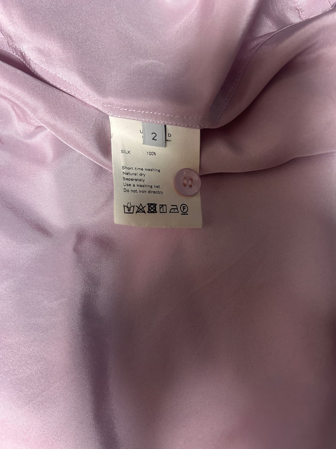 언유즈드 실크셔츠 M 상품이미지4