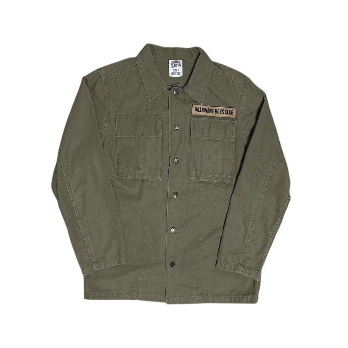 빌리어네어보이즈클럽 코튼 셔츠 자켓 카키 상품이미지2