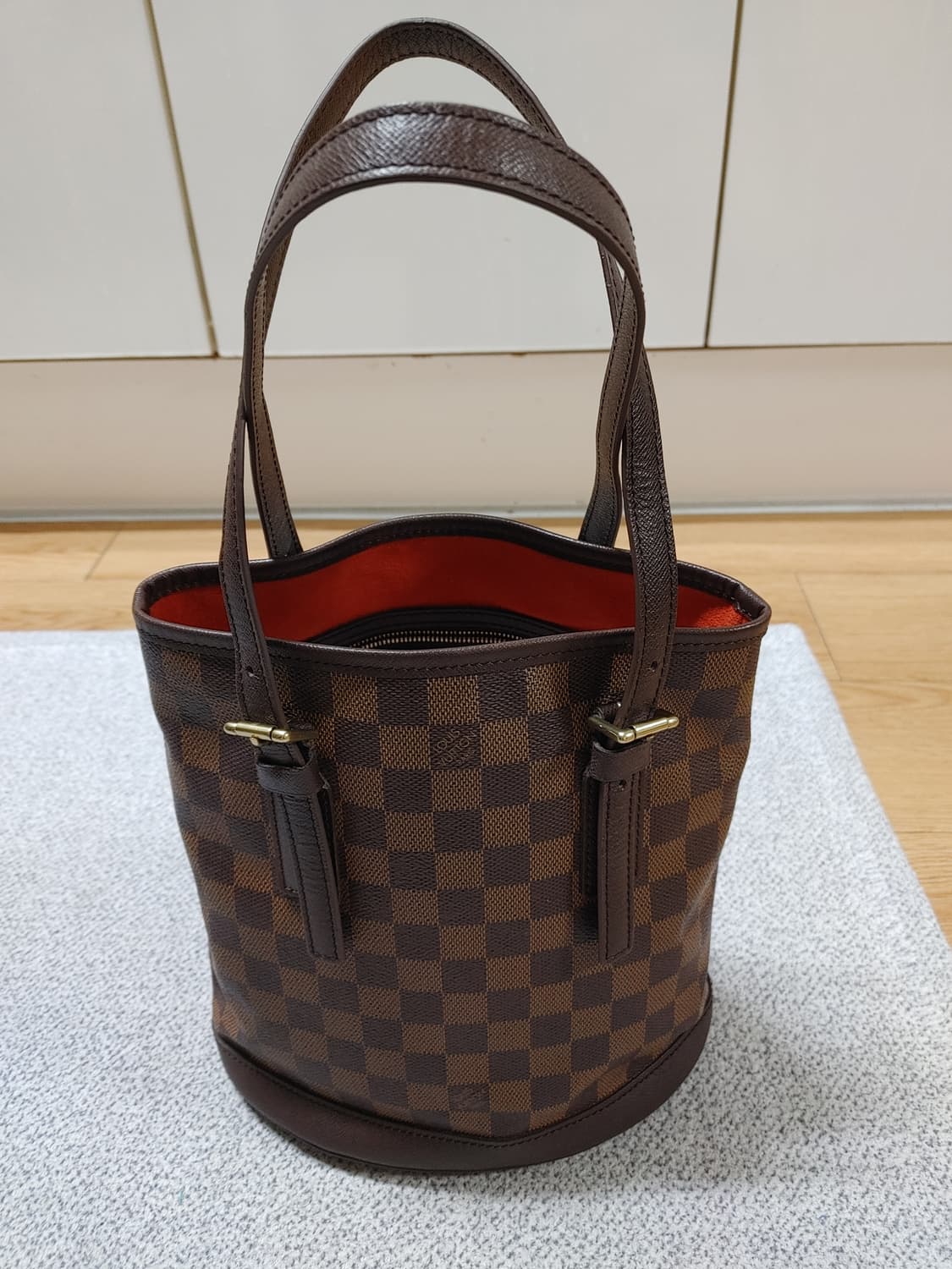 정품 클래식 루이비통 다미에 쁘띠 버킷백 토트백 숄더백 상품이미지2