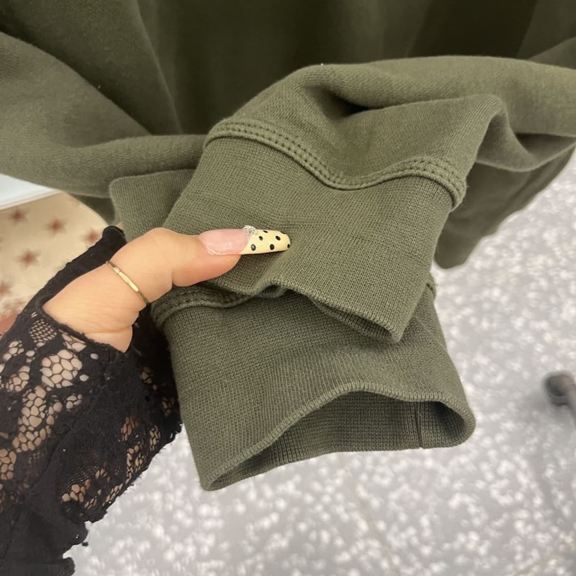 나이키 빈티지 캐주얼 딥말차카키 기모 후드집업 XXL C09830 상품이미지7