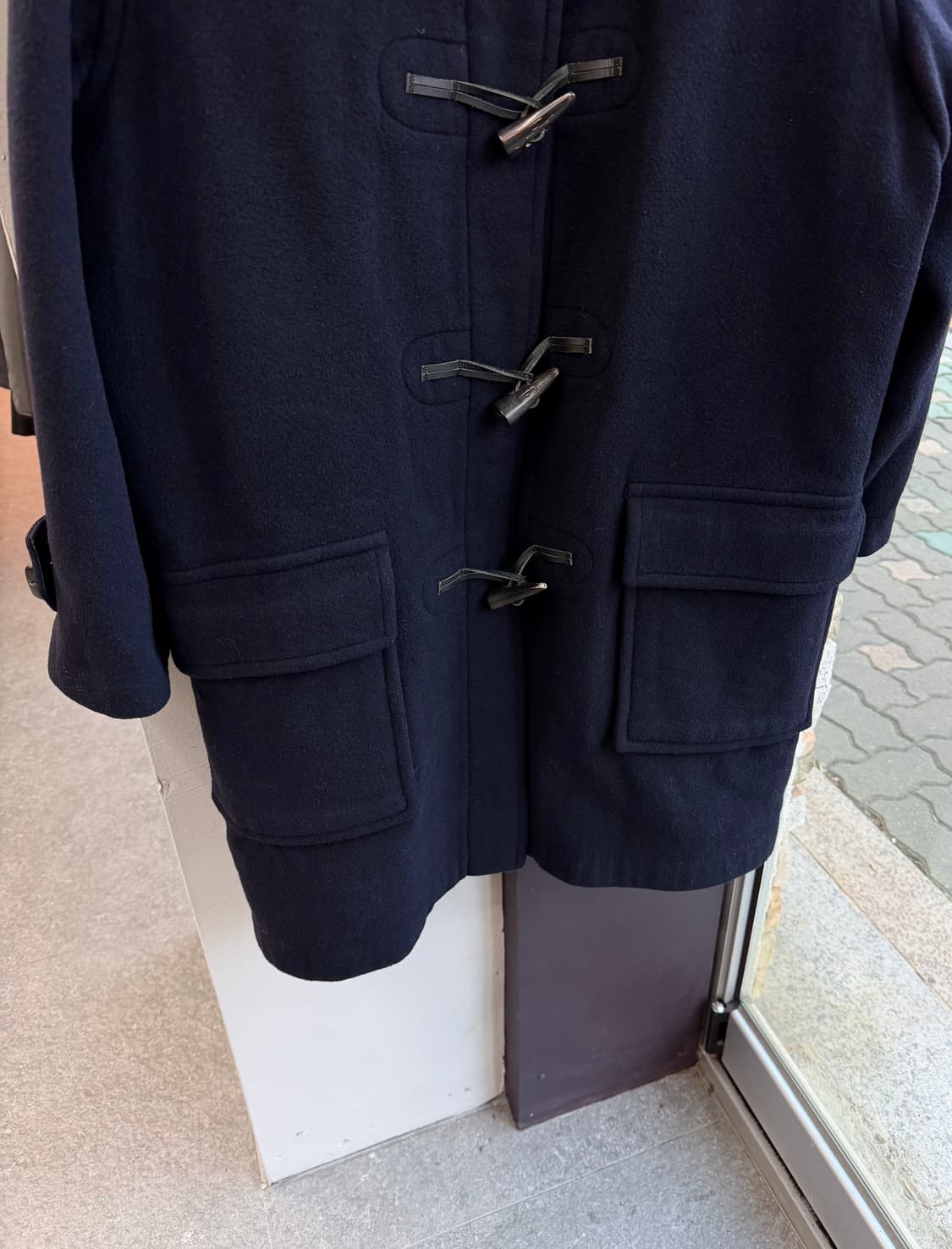 55/ 버버리 떡볶이 후디 울 코트 자켓 상품이미지4