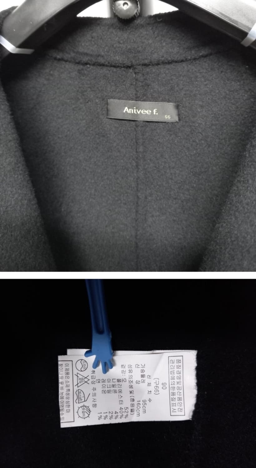 아니베에프 핸드메이드 블랙 하프코트 66.77 상품이미지10