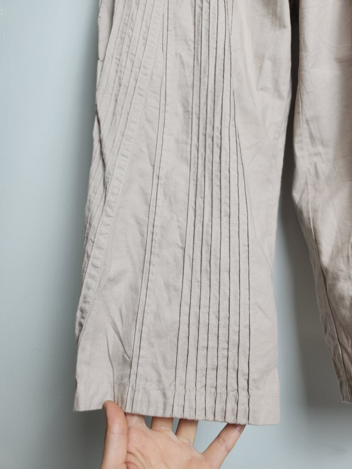 (yaccomaricard)핀턱 배기 팬츠 상품이미지6