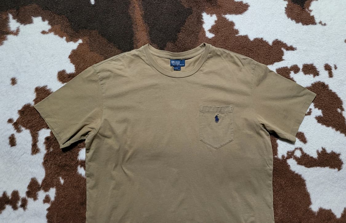 폴로 랄프로렌 남성용 올리브그린 반팔티(XL) 상품이미지2