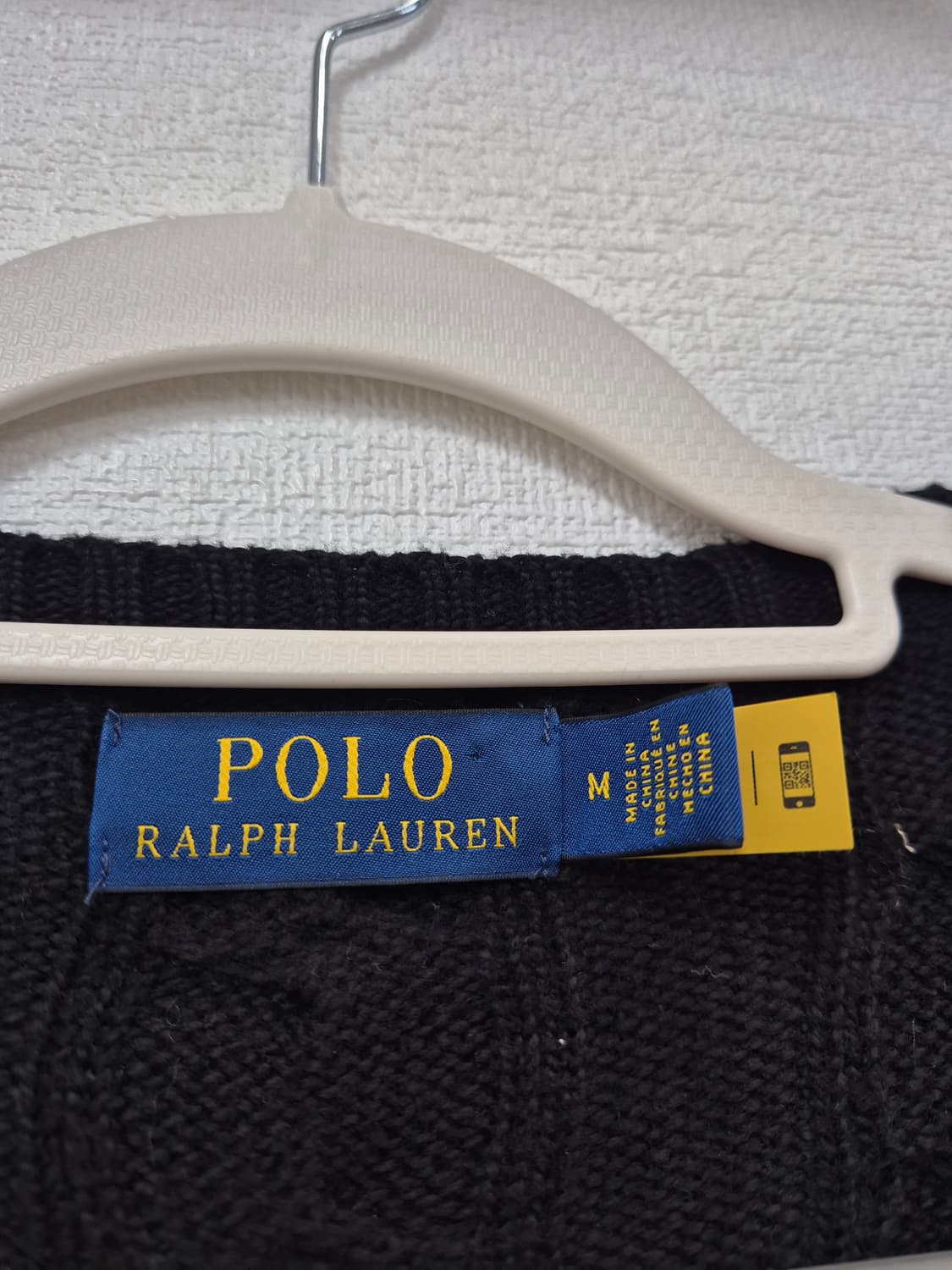 폴로 신형  블랙 케이블 니트 / 100 (정품) 상품이미지3