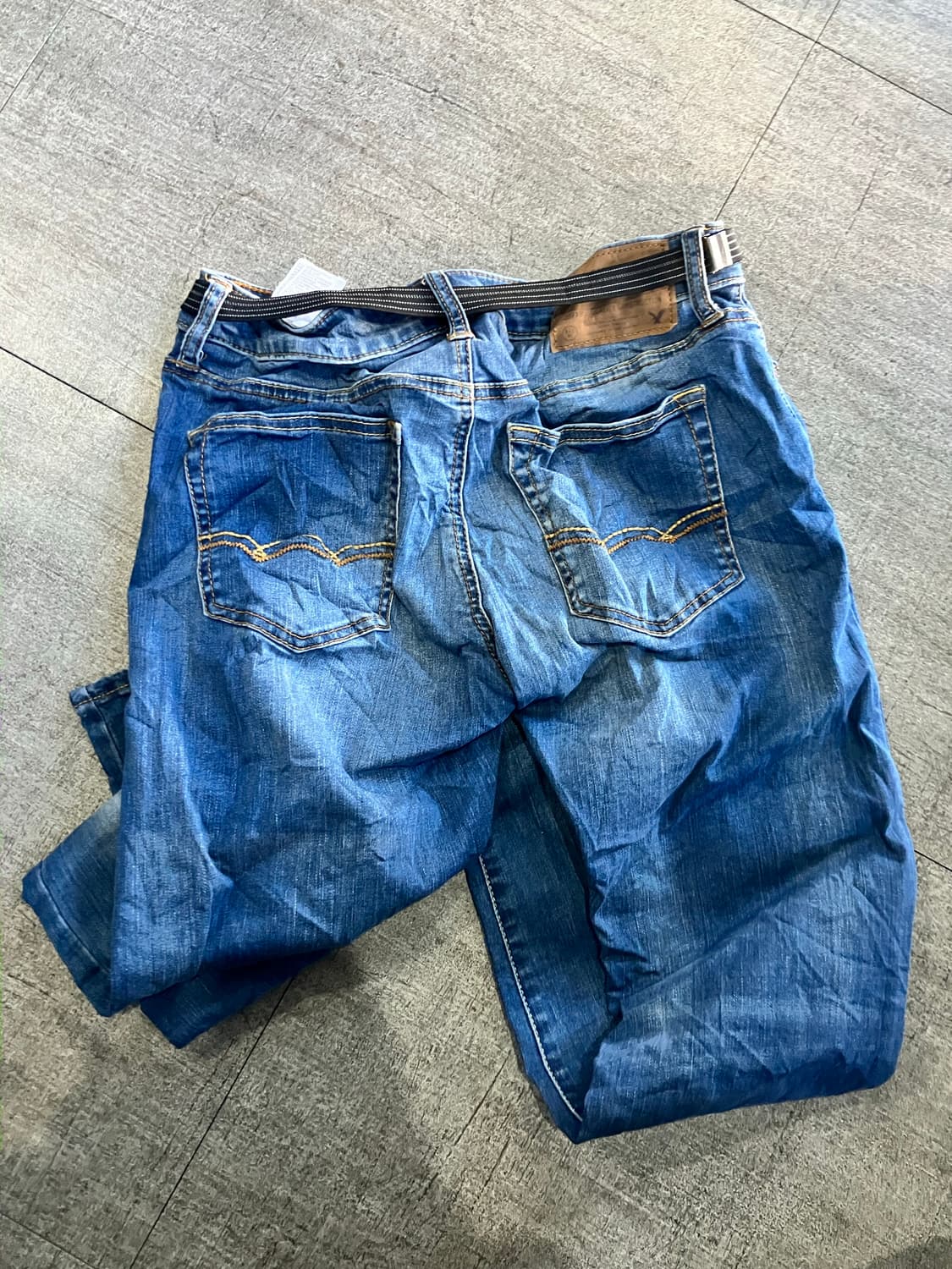 Americaneagle 핀터깔y2k 보헤미안긱시크 벨트디테일 데님팬츠 상품이미지2