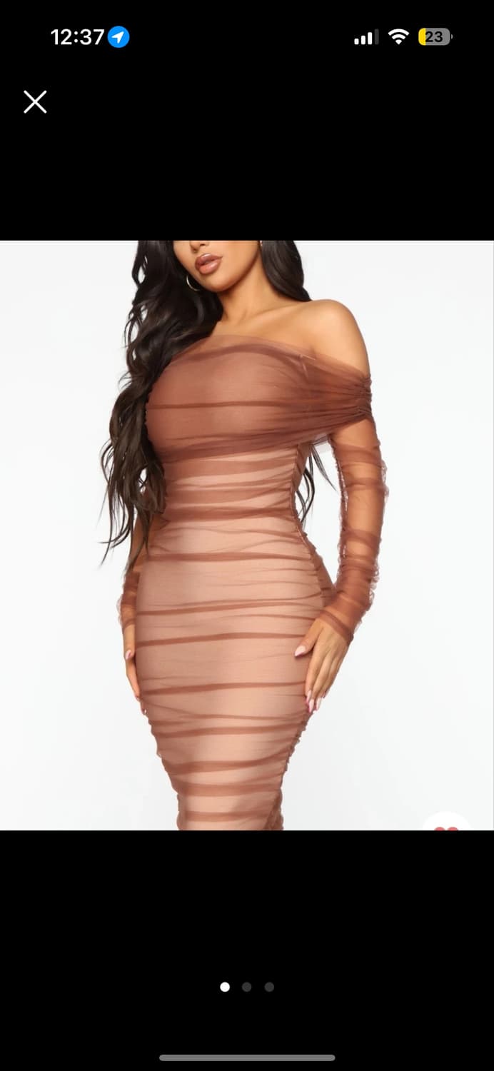 FASHION NOVA 셔링드레스 상품이미지1