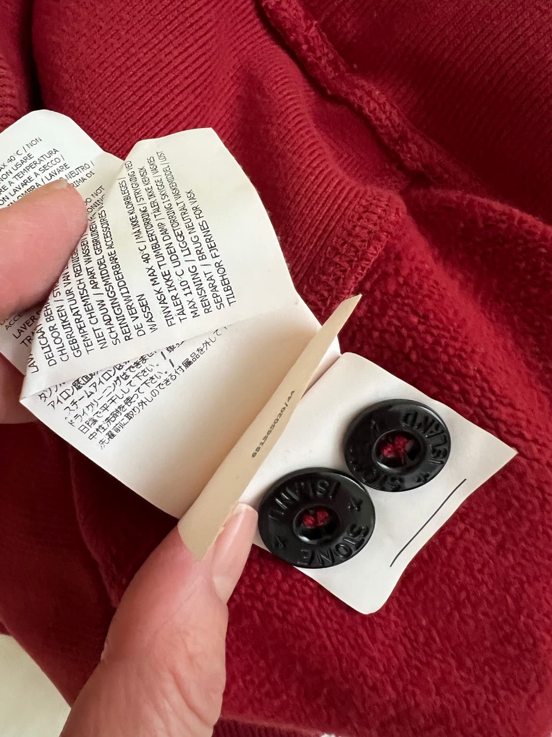 (정품) 스톤아일랜드 하이넥 버튼다운 하프집업 스웨트 셔츠 상품이미지7