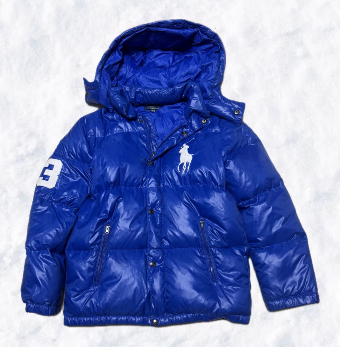 폴로 랄프로렌 빅포니 유광 블루 패딩 상품이미지1