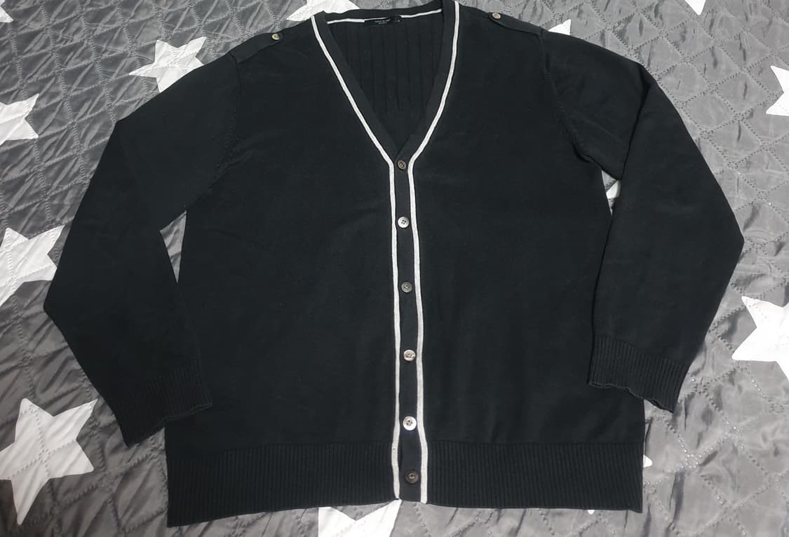 마인드브릿지 클래식 코튼 가디건 블랙 (M) 상품이미지1