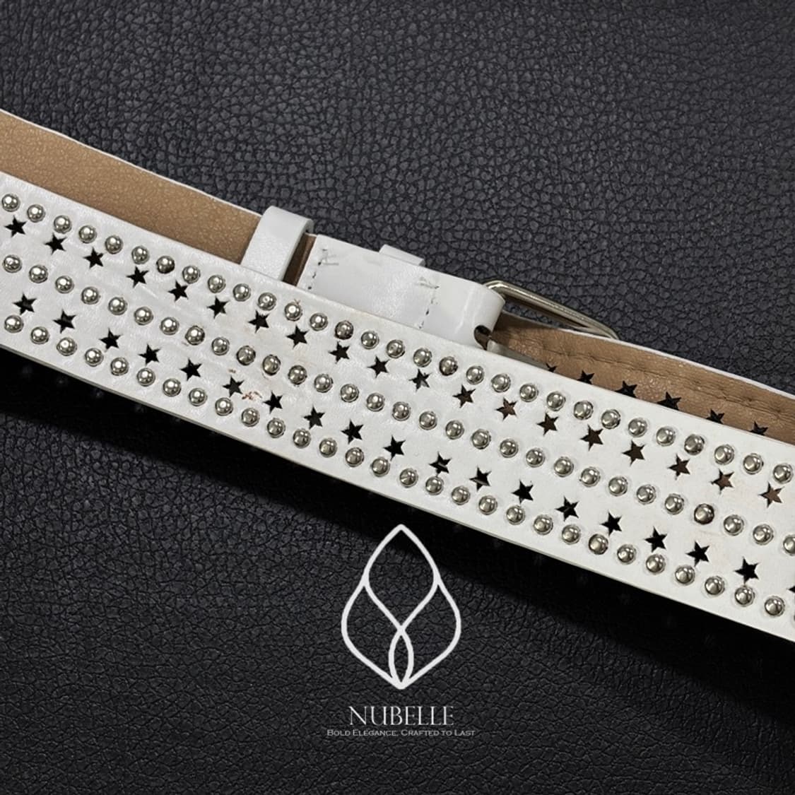 🌗 Star punched stud belt / 별 펀칭 스터드 벨트 상품이미지6