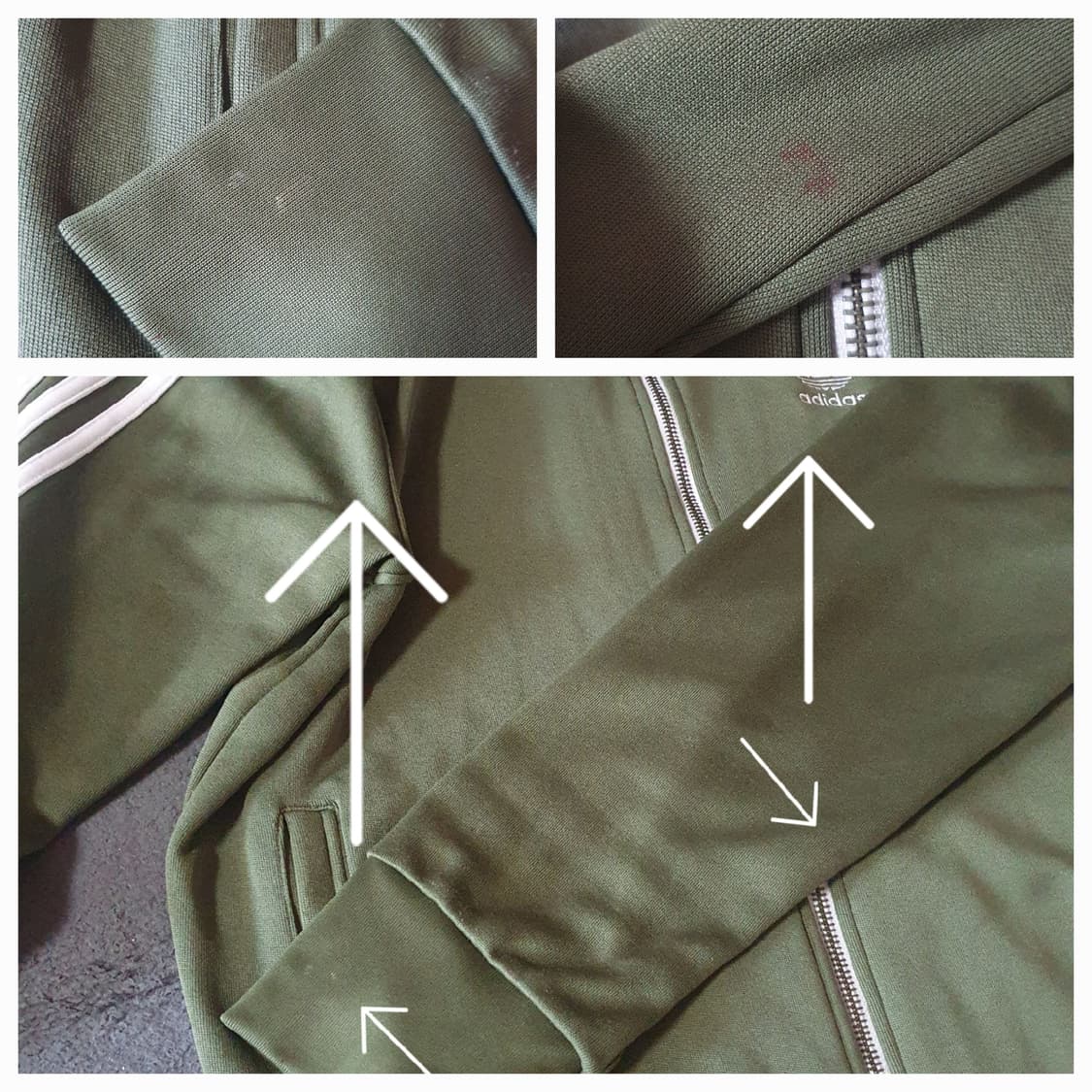 빈티지 아디다스 카키 트랙탑 져지 105 XL 상품이미지4
