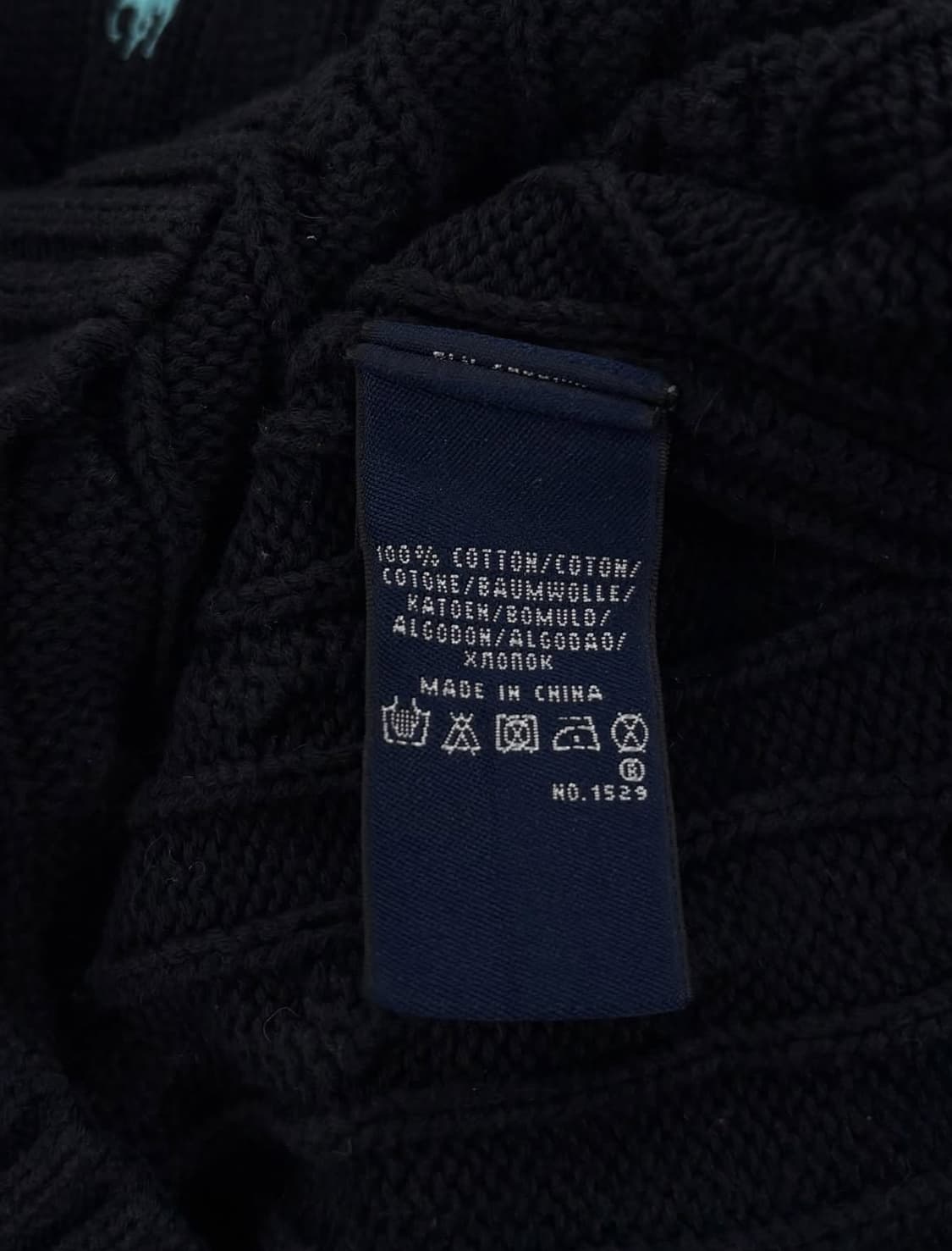 폴로 랄프로렌 여성 블랙 꽈배기 니트  상품이미지5