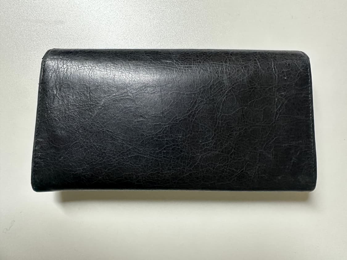 발렌시아가 모터 가죽 장지갑 블랙 상품이미지2