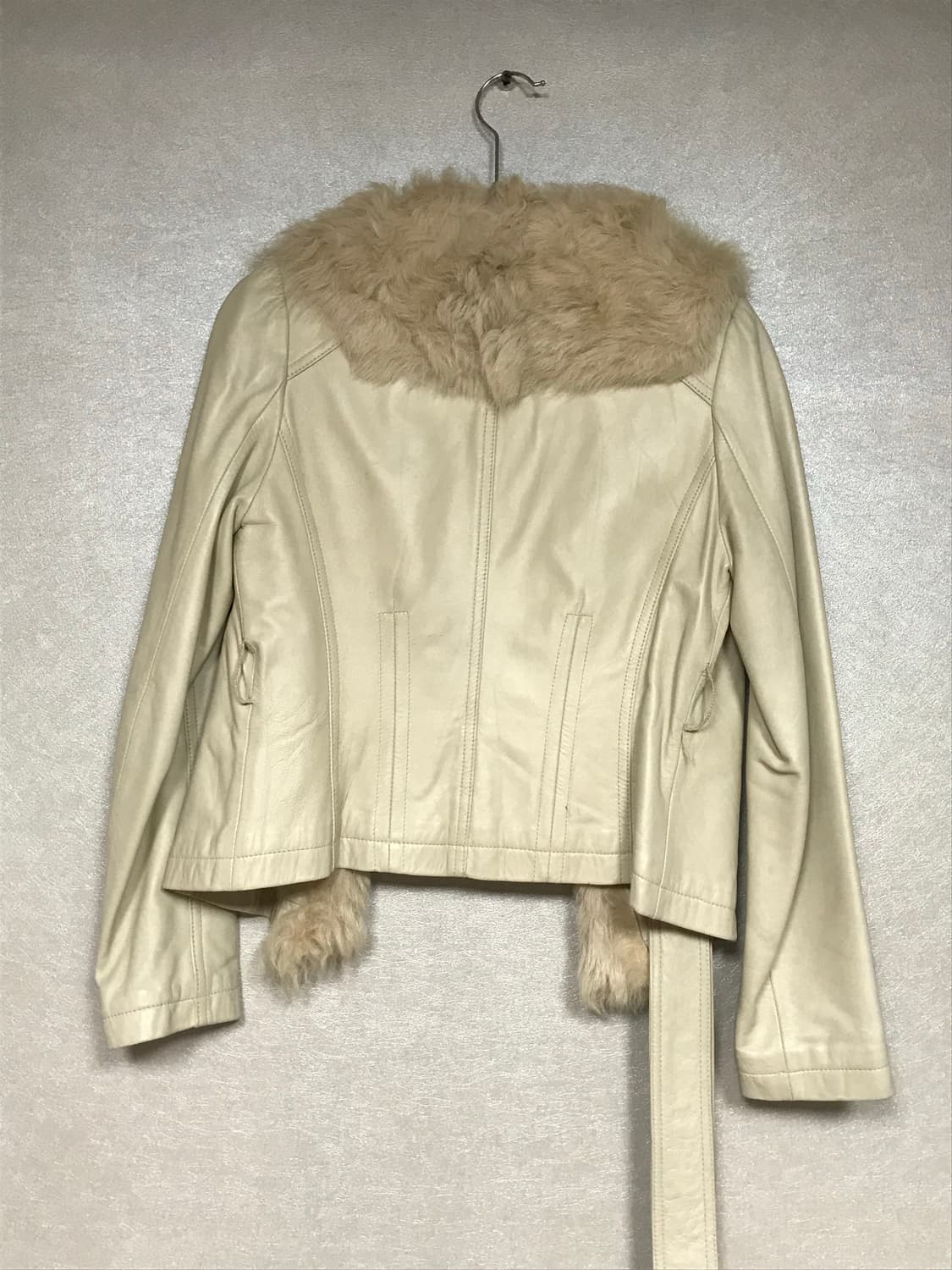 빈티지 퍼 레더자켓 / 오네갸루스타일 상품이미지2