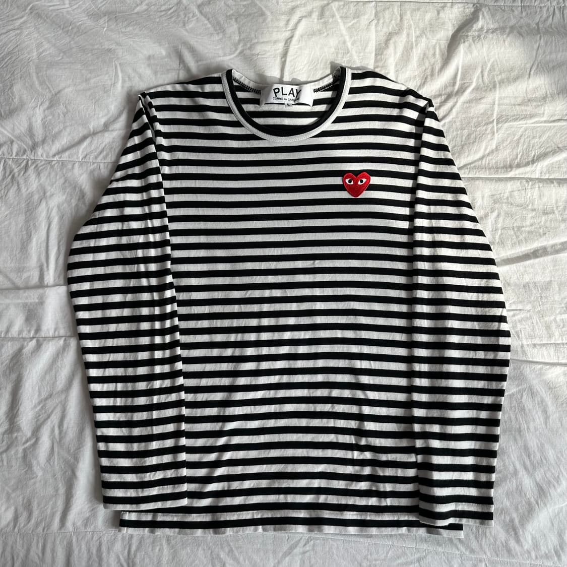 플레이 꼼데가르송 스트라이프 롱슬리브  상품이미지1