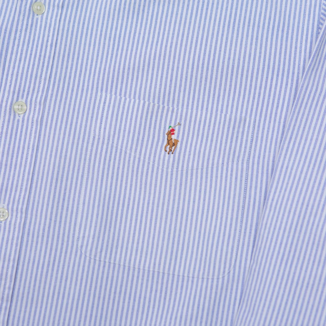 폴로 랄프로렌 옥스포드 스트라이프 셔츠 블루 화이트 상품이미지2