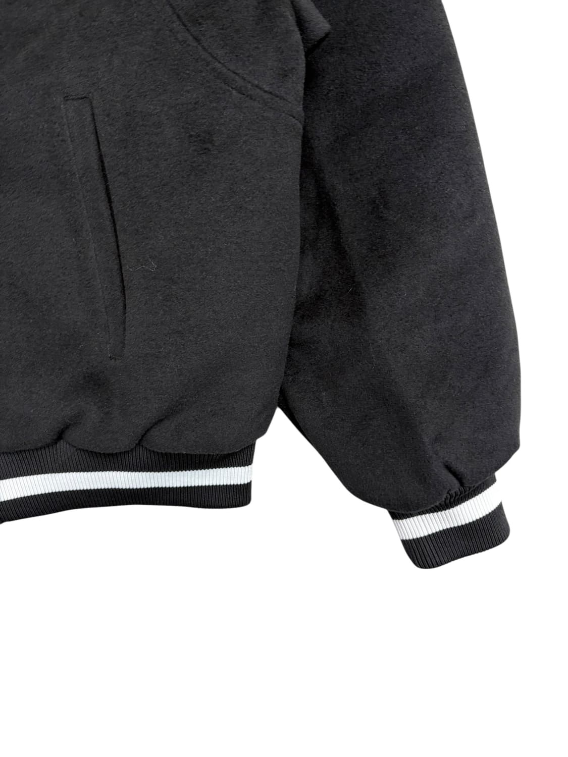 노매뉴얼 바시티 자켓 블랙 상품이미지4