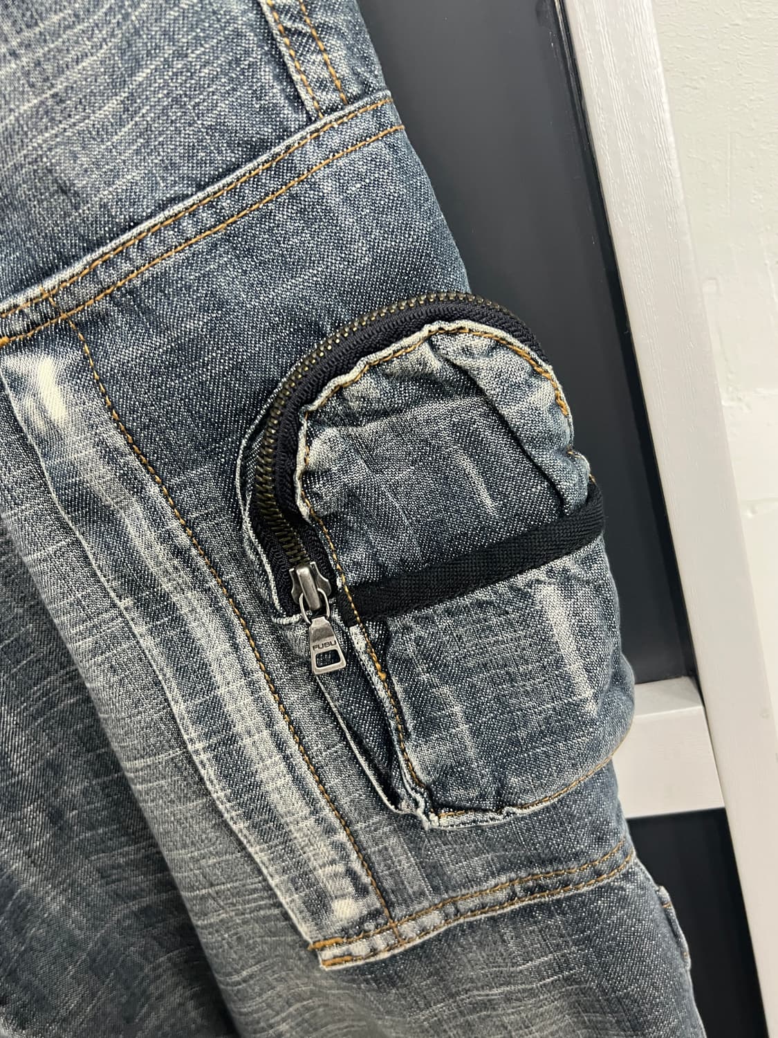 Fubu 후부 올드스쿨 포켓 카고 데님 팬츠 상품이미지4