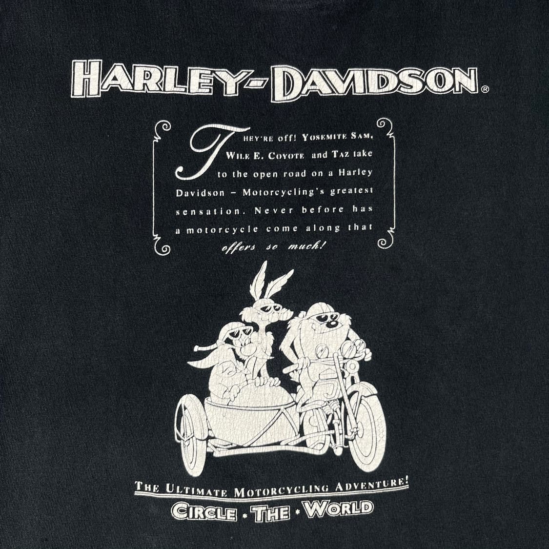 빈티지 할리데이비슨 x 워너브로스 Circle the World 반팔티 상품이미지5