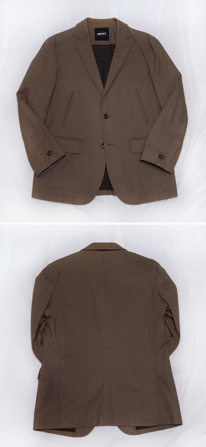 DKNY 브라운 코튼 클래식 헌팅 블레이저 자켓 (100+) 상품이미지2