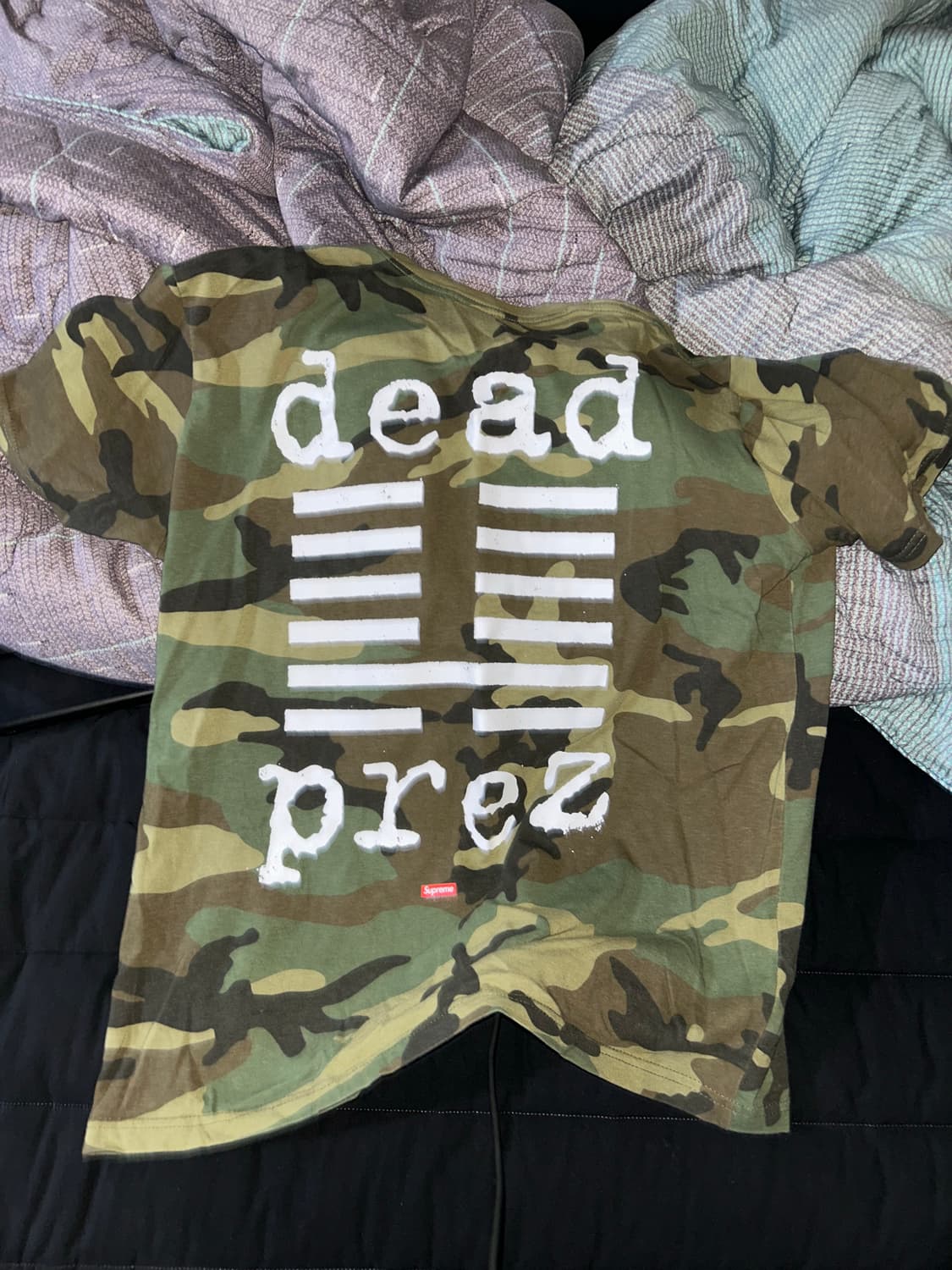 Supreme dead prez camo half tee (M) 상품이미지3