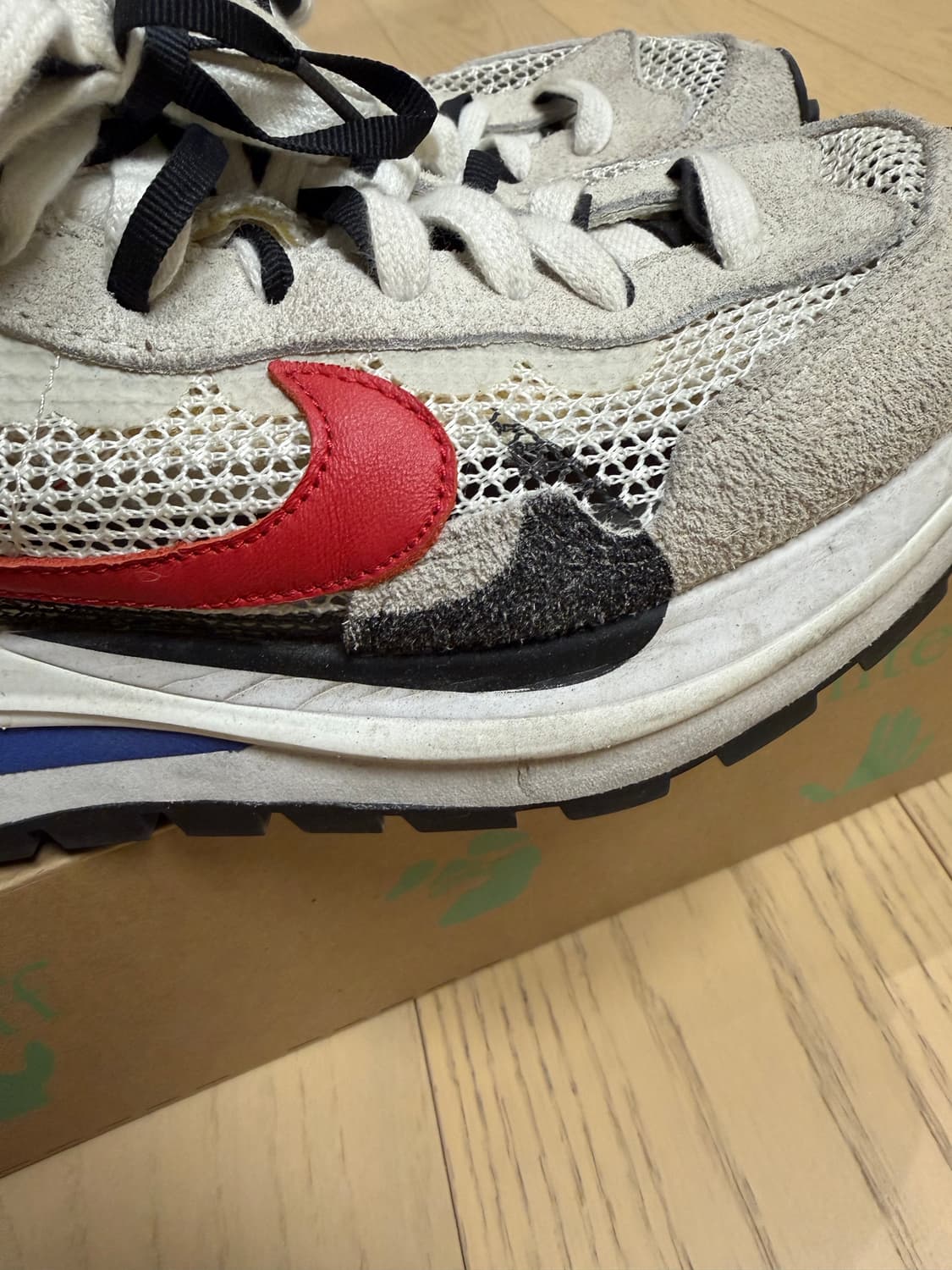 나이키 x 사카이 베이퍼와플 로얄 푸시아 상품이미지4