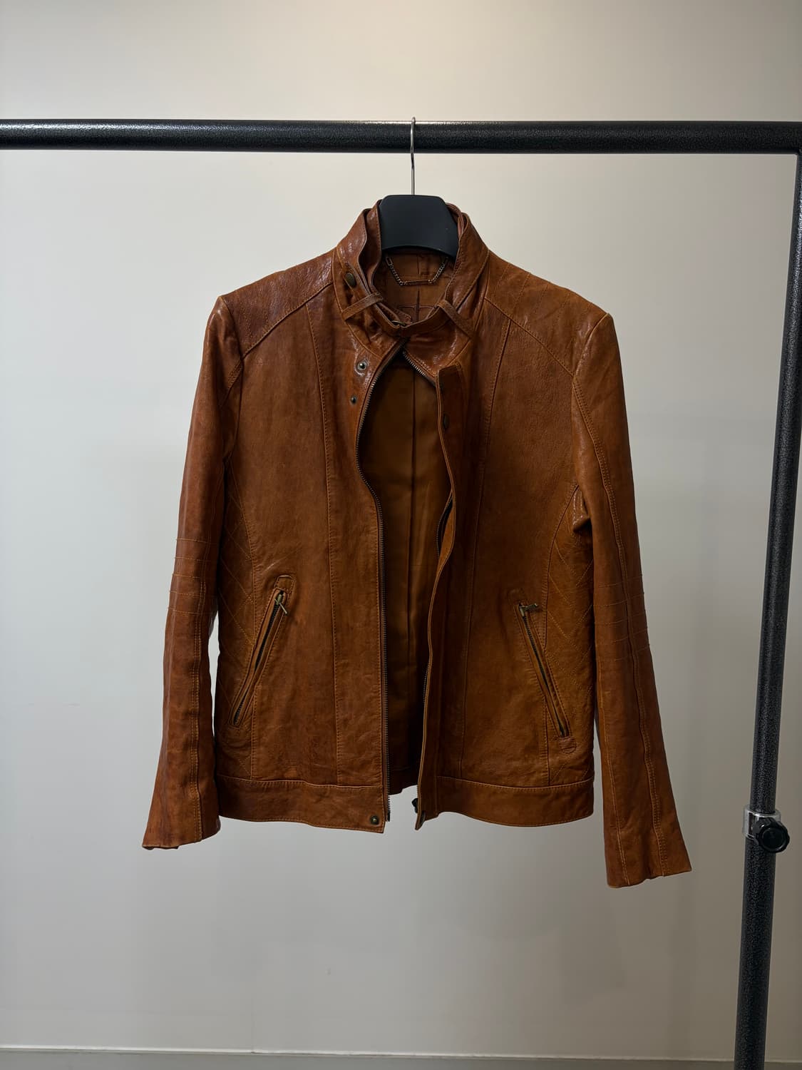 (95) sieg 지이크 브라운 양가죽 자켓 상품이미지2