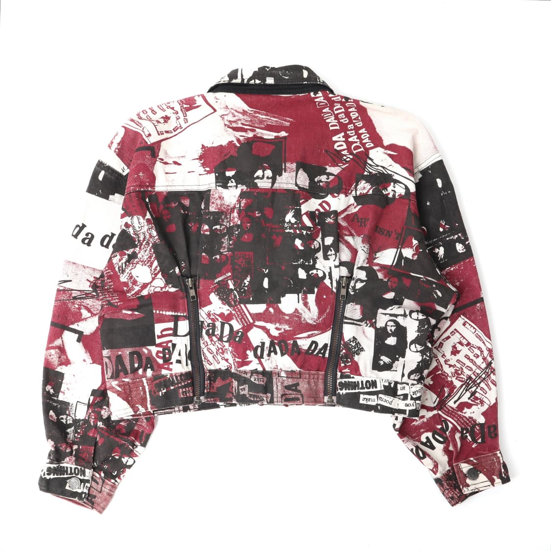90s Modzart london 아티스트 페인팅 크롭 데님자켓 상품이미지5