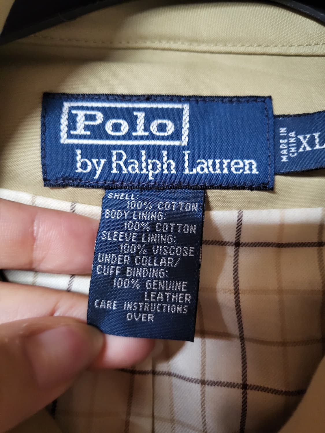 폴로랄프로렌 가죽배색 트렌치코트  상품이미지2